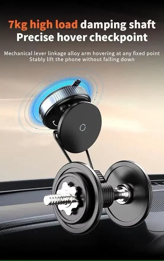 Magnetic Car Phone Holder attached to windshield