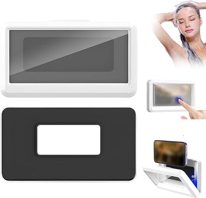 Waterproof Shower Phone Holder mounted on bathroom wall