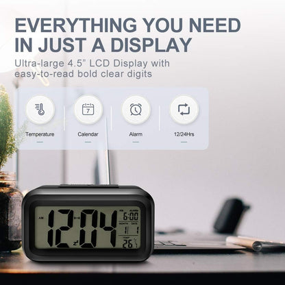 AERYS Digital Alarm Clock display close-up