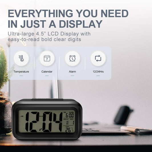AERYS Digital Alarm Clock display close-up