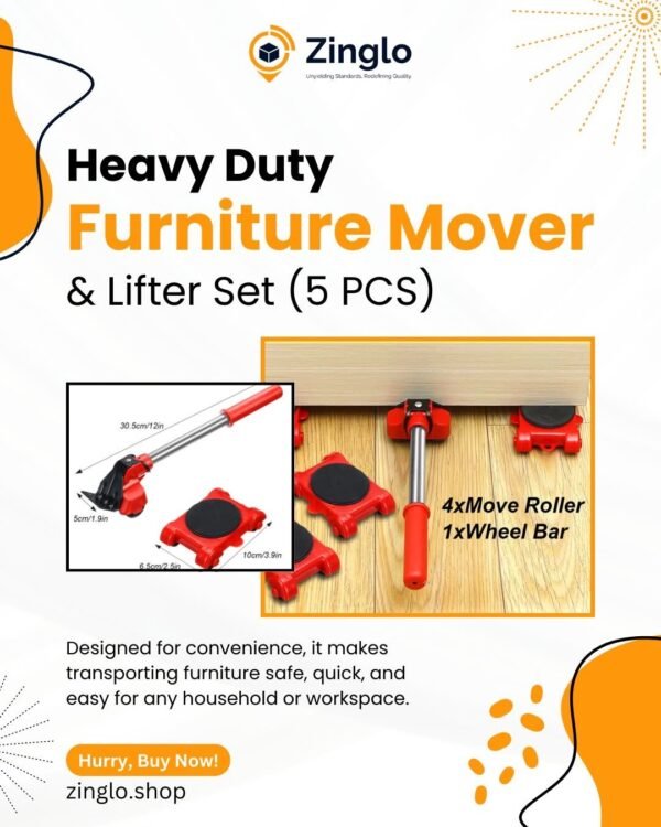 Heavy Duty Furniture Mover & Lifter Set (5 PCS)