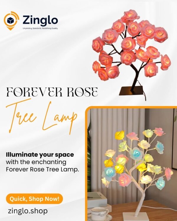 Forever Rose Tree Lamp – A Timeless Symbol of Love